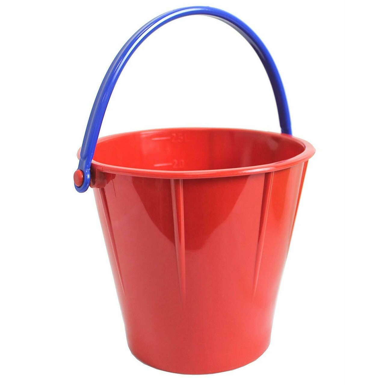 Spielstabil Large Sand Pail Beach Toy - 2.5L German-Made Sand Bucket - Kids Beach Essentials, Toddler Outdoor Toys, & Sandbox Toys - Colors Vary